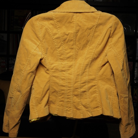 Yellow Corduroy Coat - Picture 2 of 2